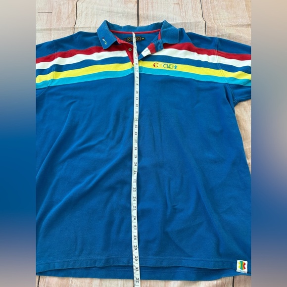Vintage COOGI Shirt Multicolor Short Sleeve Polo Mens Size 3XL - Picture 3 of 10